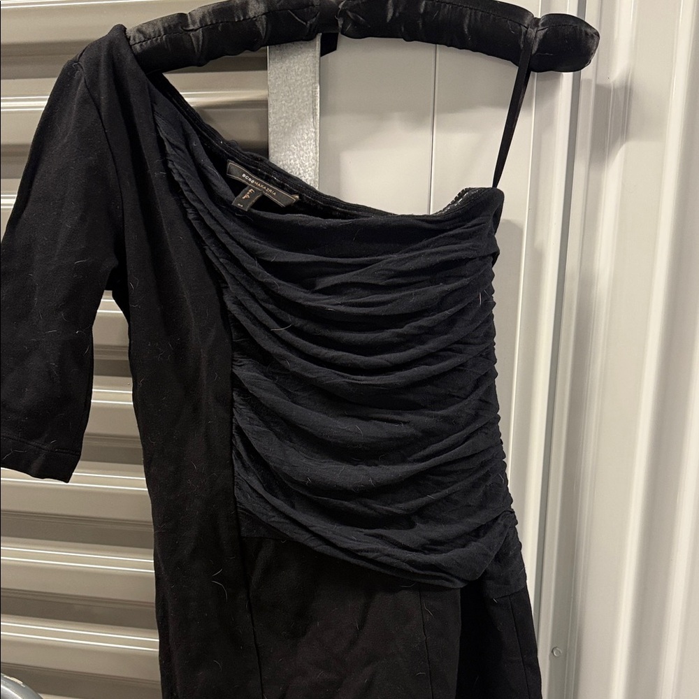 BCBGMaxAzria Chic Black One-Shoulder Dress